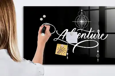 Beschreibbare Magnettafel für die Küche Motiv Abenteuer