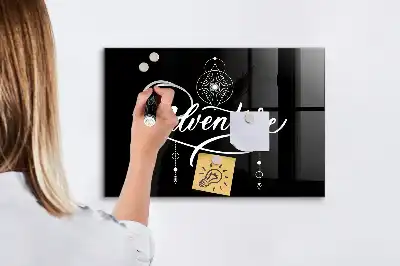 Beschreibbare Magnettafel für die Küche Motiv Abenteuer