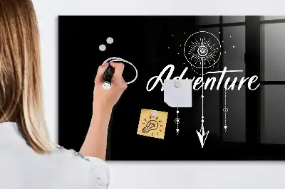 Magnettafel beschreibbar Motiv Abenteuer