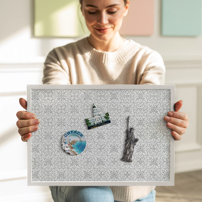Magnettafel mit weißem Rahmen Regelmäßiges Ornamentmuster