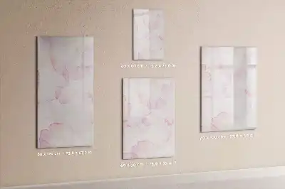 Magnettafel beschreibbar mit Aquarell-Blütenblätter-Motiv