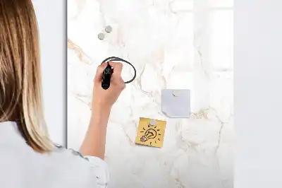 Beschreibbare Magnettafel in elegantem Marmor-Design