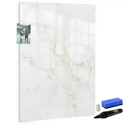 Beschreibbare Magnettafel in elegantem Marmor-Design