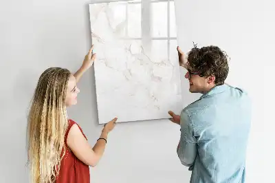 Beschreibbare Magnettafel in elegantem Marmor-Design