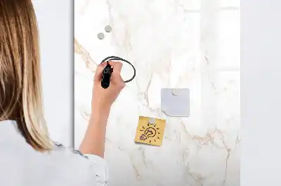 Beschreibbare Magnettafel in elegantem Marmor-Design