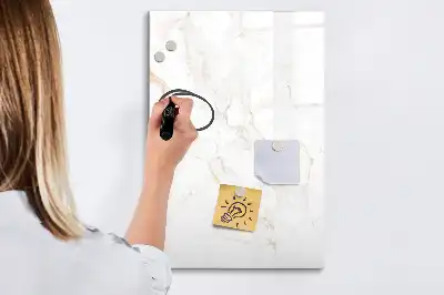 Beschreibbare Magnettafel in elegantem Marmor-Design