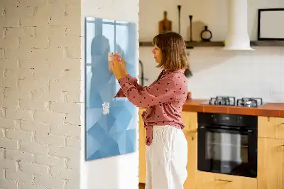 Magnettafel beschreibbar mit Dreieck-Abstraktion