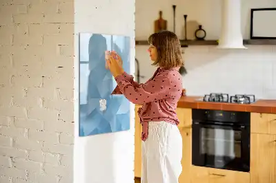 Magnettafel beschreibbar mit Dreieck-Abstraktion