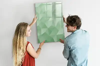 Magnettafel beschreibbar mit Dreieck-Abstraktion