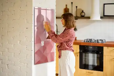 Magnettafel zum Schreiben mit Dreieck-Abstraktion