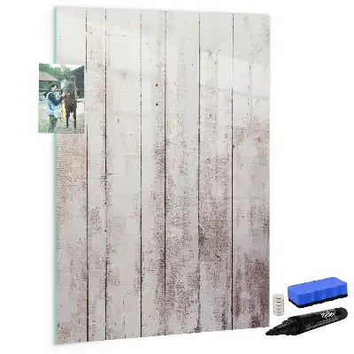 Magnettafel aus Holz zum Schreiben