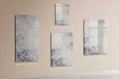Magnettafel beschreibbar mit Palmenblätter-Motiv