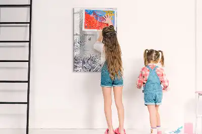 Magnettafel beschreibbar mit Palmenblätter-Motiv