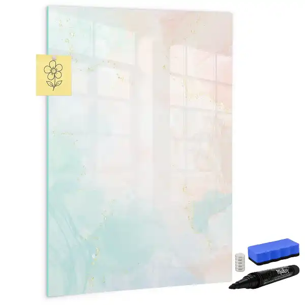 Magnettafel beschreibbar Motiv Pastell-Abstraktion