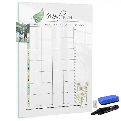 Magnetische Schreibtafel für den Speiseplan