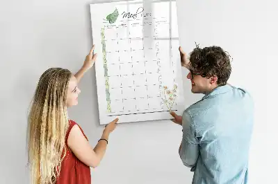 Magnetische Schreibtafel für den Speiseplan