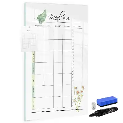 Magnetische Schreibtafel für den Speiseplan