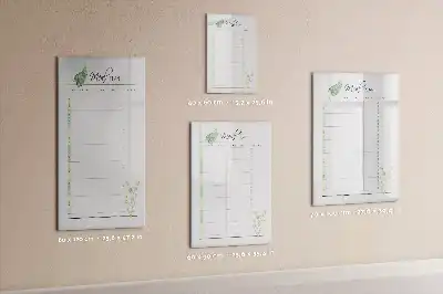 Magnetische Schreibtafel für den Speiseplan