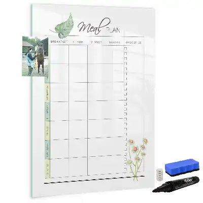 Magnetische Schreibtafel für den Speiseplan