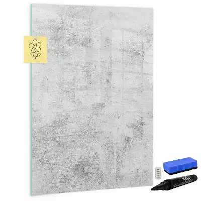 Magnettafel beschreibbar in Betonwand-Optik
