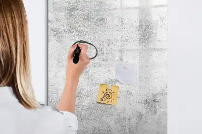 Magnettafel beschreibbar in Betonwand-Optik