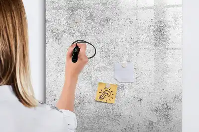 Magnettafel beschreibbar in Betonwand-Optik