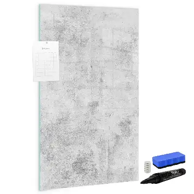 Magnettafel beschreibbar in Betonwand-Optik