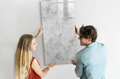 Magnettafel beschreibbar in Betonwand-Optik