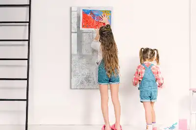 Magnettafel beschreibbar in Betonwand-Optik