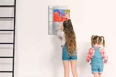 Magnettafel beschreibbar in Betonwand-Optik