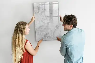Magnettafel beschreibbar in Betonwand-Optik