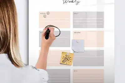 Wochenplaner beschreibbare Magnettafel