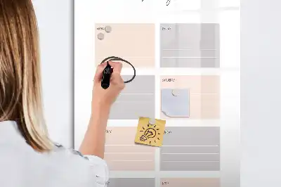 Wochenplaner beschreibbare Magnettafel