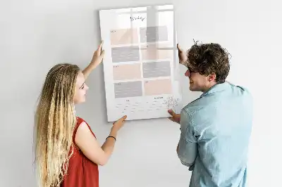 Wochenplaner beschreibbare Magnettafel
