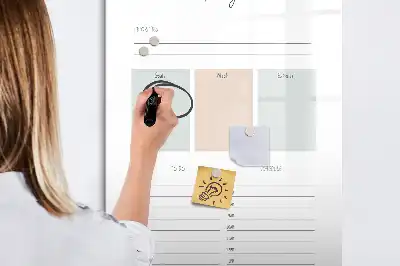 Magnettafel zum Beschreiben Planer für den heutigen Tag
