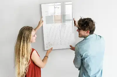 Magnettafel zum Beschreiben Planer für den heutigen Tag