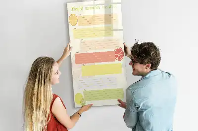Magnettafel zum Beschreiben als Menüplaner