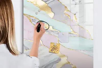 Magnettafel zum Beschreiben in Dekormarmor-Optik