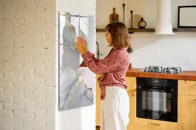 Magnettafel zum Beschreiben in Dekormarmor-Optik
