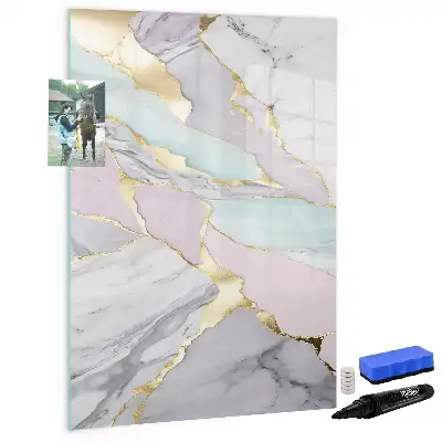 Magnettafel zum Beschreiben in Dekormarmor-Optik
