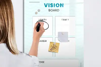 Gesundheitsplaner als beschreibbare Magnettafel