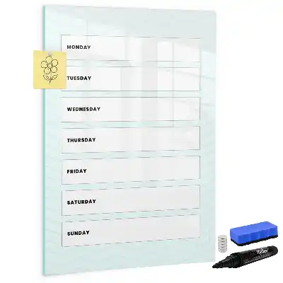 Magnetischer Wochenplaner beschreibbare Magnettafel