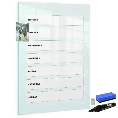 Magnetischer Wochenplaner beschreibbare Magnettafel