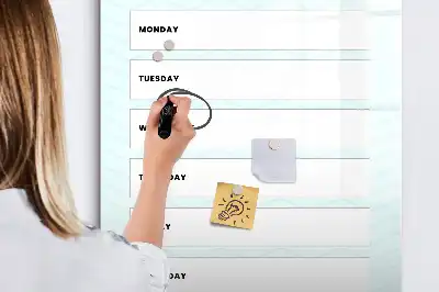 Magnetischer Wochenplaner beschreibbare Magnettafel