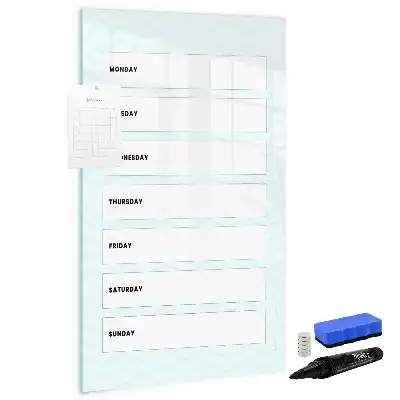 Magnetischer Wochenplaner beschreibbare Magnettafel