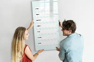 Magnetischer Wochenplaner beschreibbare Magnettafel