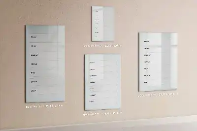 Magnetischer Wochenplaner beschreibbare Magnettafel