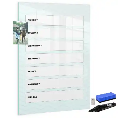 Magnetischer Wochenplaner beschreibbare Magnettafel