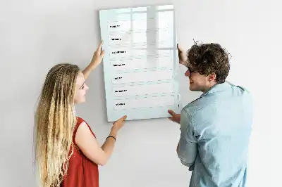 Magnetischer Wochenplaner beschreibbare Magnettafel