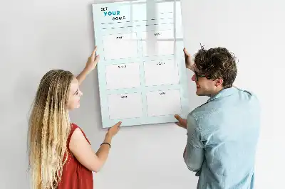 Magnettafel zum Beschreiben als praktischer Zielplaner